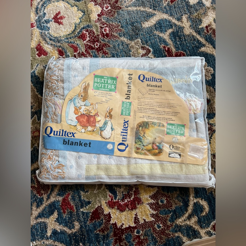 NWOT Beatrix Potter Quilt - baby blanket